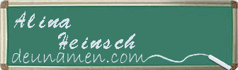 Alina Heinsch Visitenkarte